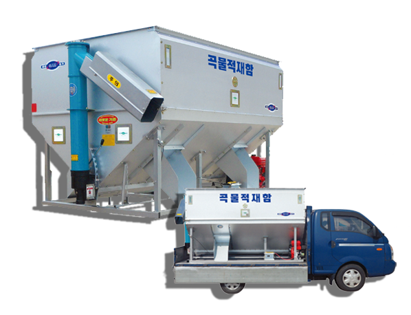 delivery hopper for grain