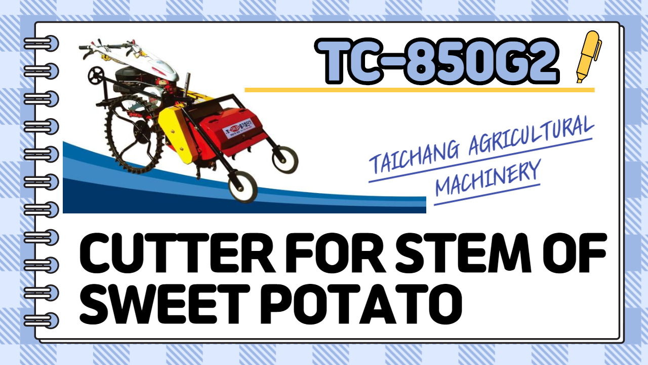 Cultivator-attachable sweet potato stem-cutter (TC-850G2_